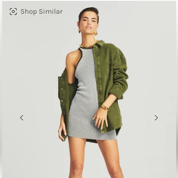 NWOT SER.O.YA Jill Ribbed Halter Mini Dress With Zip Up Back - Picture 4 of 11